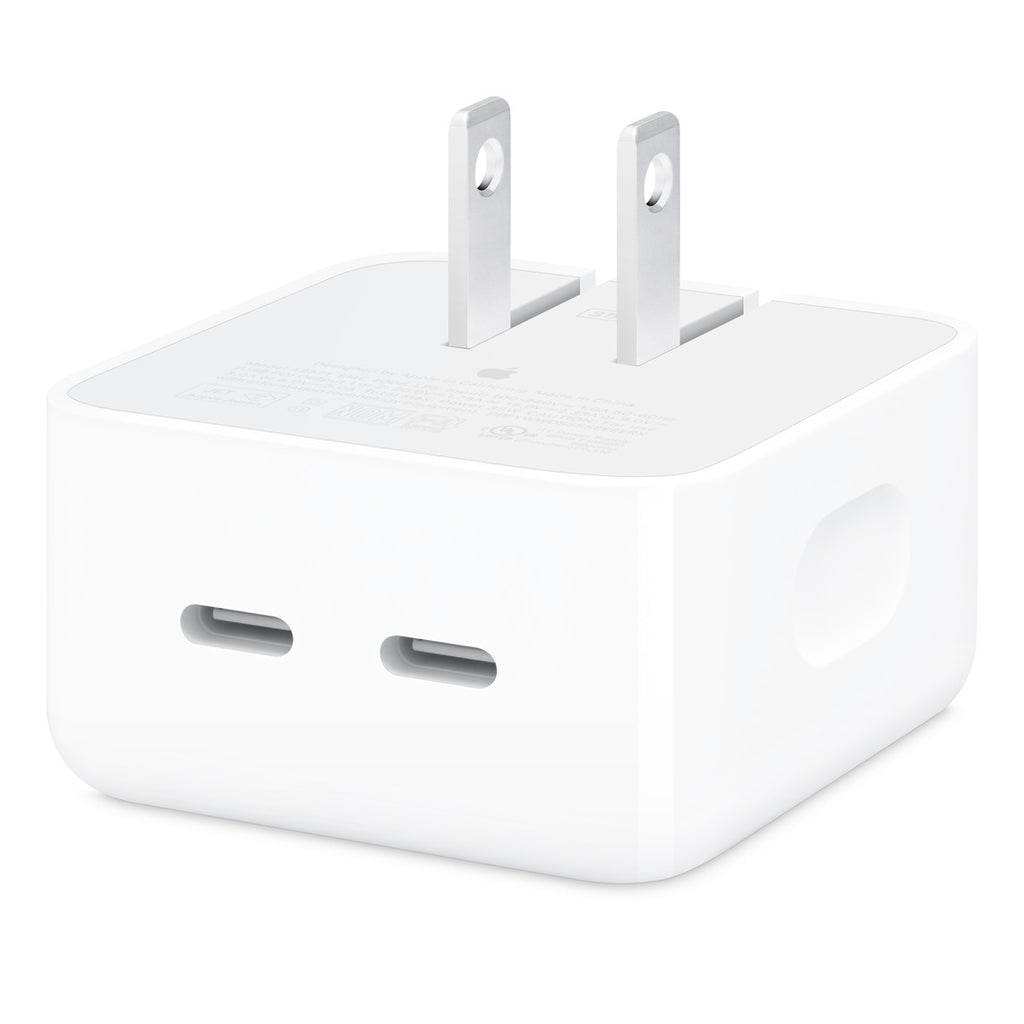 Adaptador de corriente compacto de 35 W con dos puertos USB-C